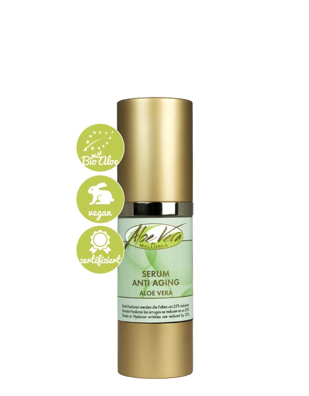 Aloe Vera Serum Gegen Hautalterung – Für Gesicht, Hals, Dekolleté, 30 Ml, Für Alle Hauttypen