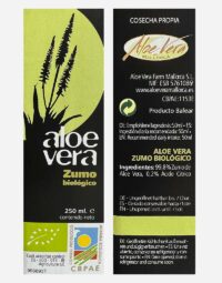 Etikett Aloe Vera de Mallorca Saft