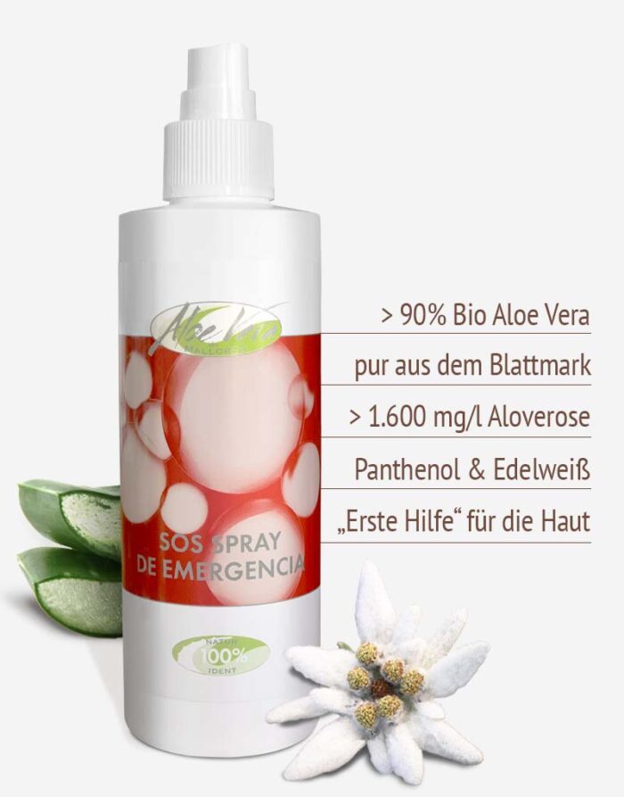 Bio Aloe vera SOS Spray in Premium-Qualität