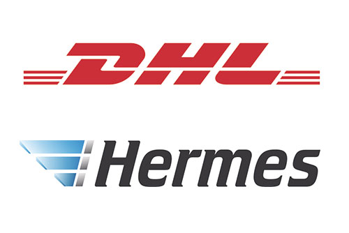 Logos DHL und Hermes Logos DHL und Hermes