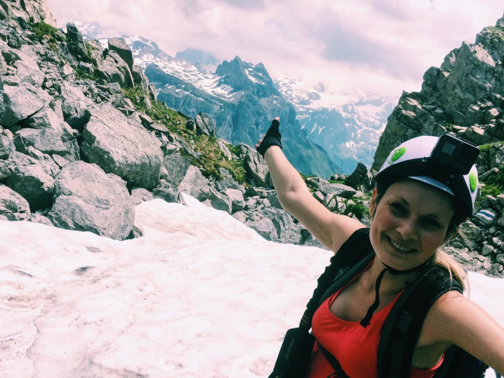 Ruth beim Wandern