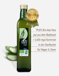 Bio Aloe Vera Saft 500 ml in Premium-Qualität