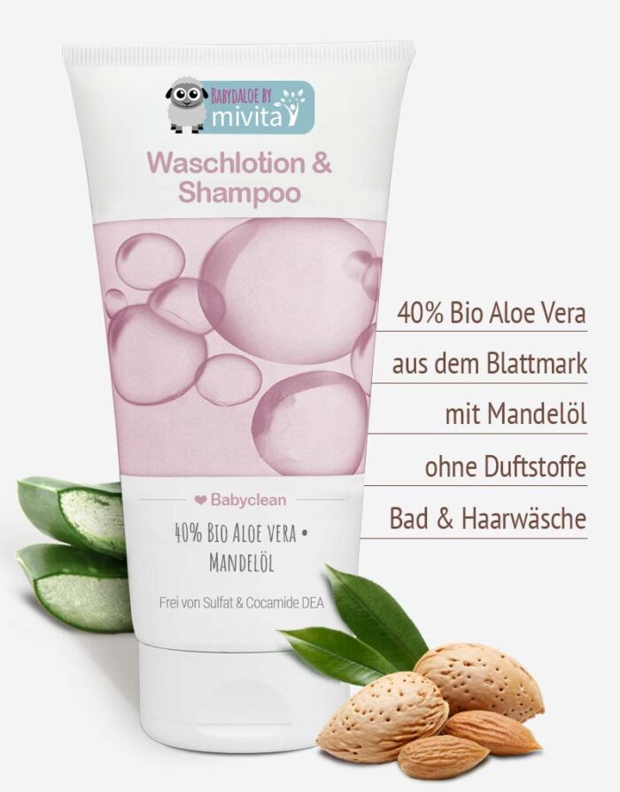 Bio Aloe vera Baby Shampoo in Premiumqualität