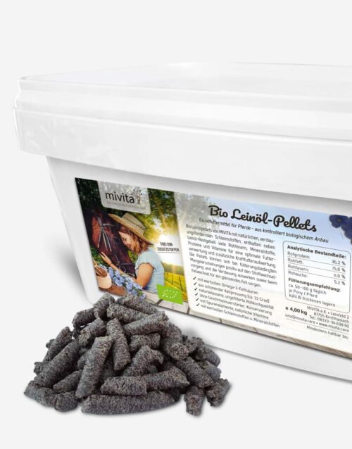 Bio Leinöl Pellets für Pferde