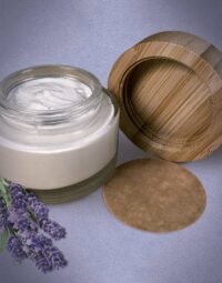 Bio Deocreme Heimweg mit Lavendel offener Tiegel