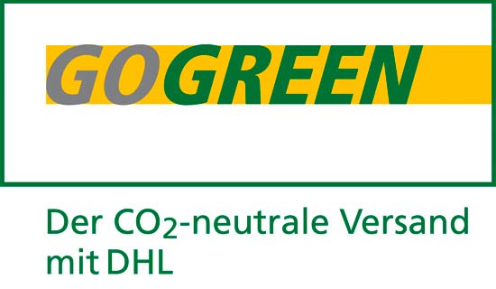 DHL Go Green Logo - CO2 neutraler Versand
