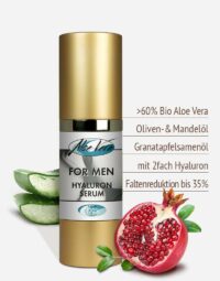 Bio Aloe vera Anti Aging Serum für Männer Produktvorteile