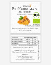 Kurkuma Bio Etikett