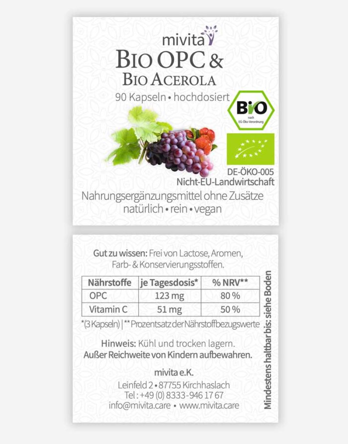 OPC Bio Etikett