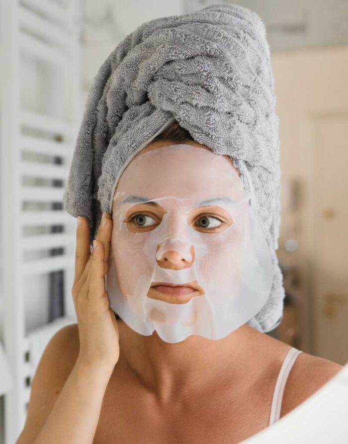 Aloe Vera Anti Aging Maske auftragen